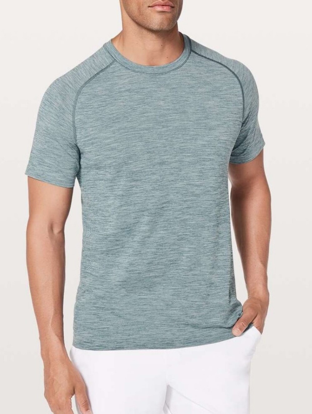 Lululemon Metal Vent Tech Surge Short Sleeve T Shirt Mystoc Green White